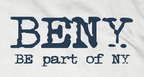 BENY T-Shirt – White with Blue Logo – BED000100001