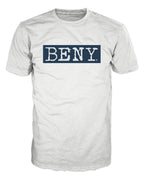 BENY T-Shirt – White with Blue Logo – BED000100001
