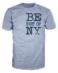 BENY T-Shirt – Grey with Blue Logo – BED000100003