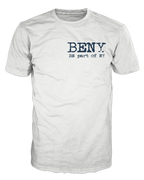 BENY T-Shirt – White with Blue Logo – BED000100003