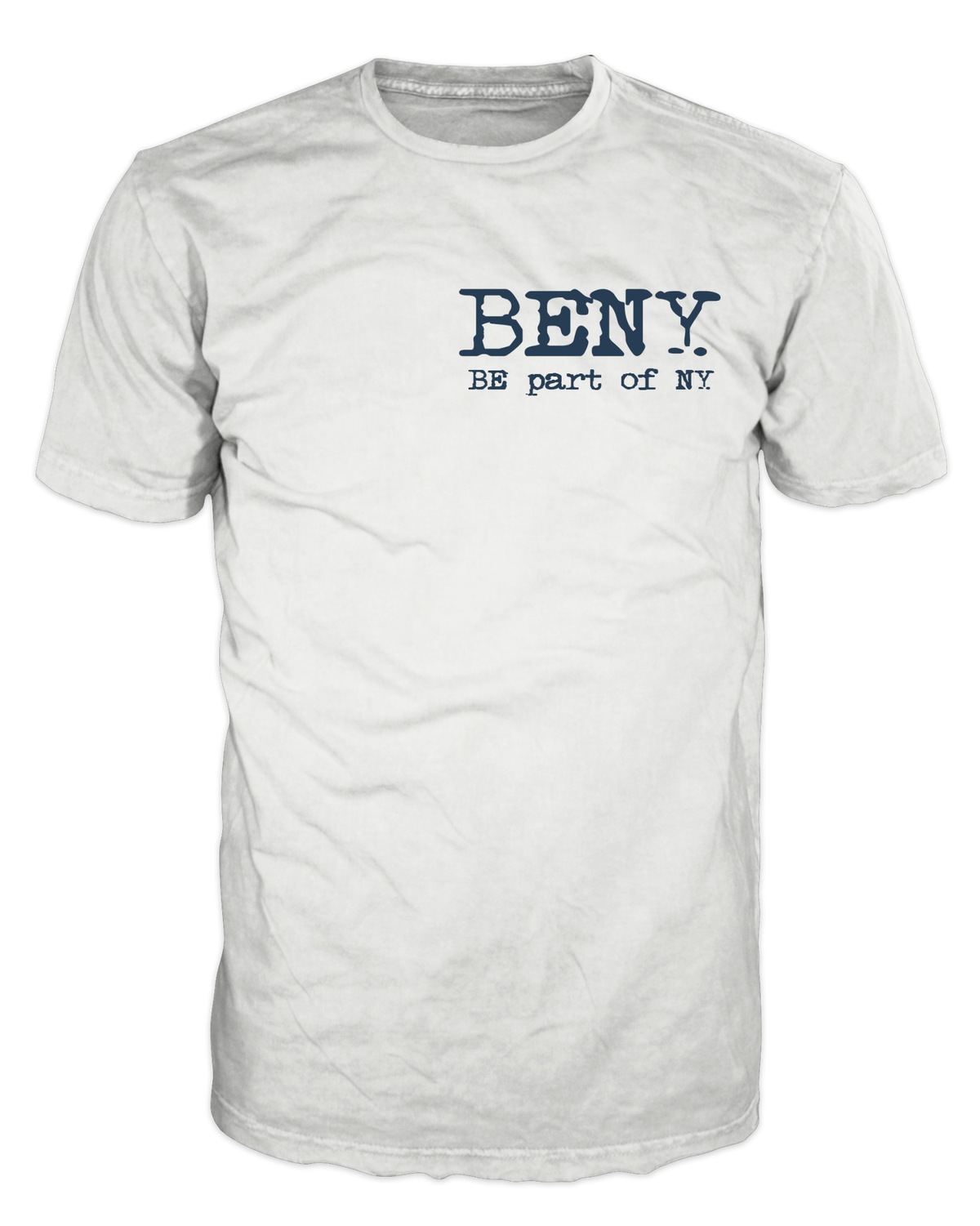BENY T-Shirt – White with Blue Logo – BED000100003