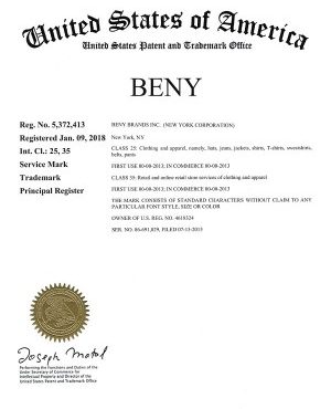 BENY Brands Trademark