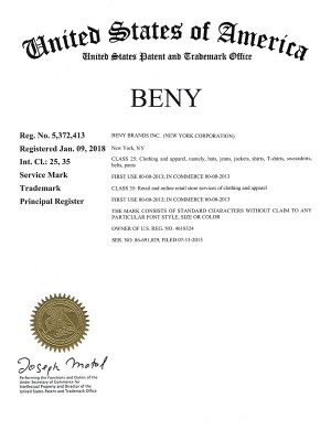 BENY Brands Trademark