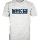 White BENY T-shirt with blue logo and “Be Part OF NY” slogan