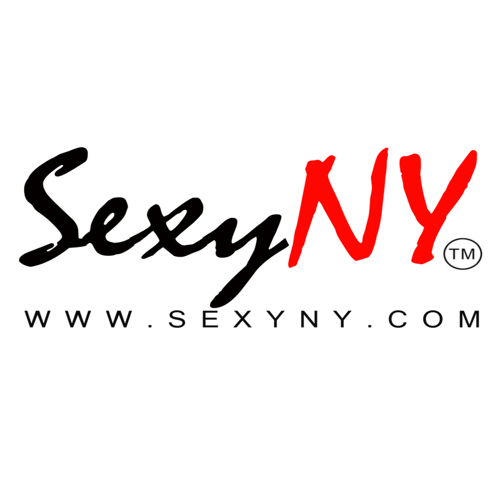 White SexyNY T-shirt with red and black SexyNY logo and slogan “Sexy New You”