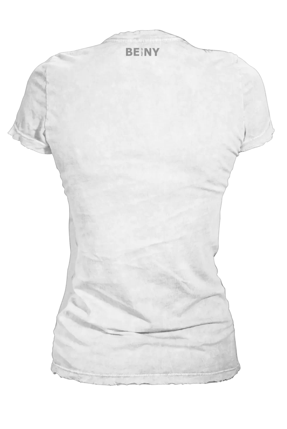 White SexyNY T-shirt with red and black SexyNY logo and slogan “Sexy New You”